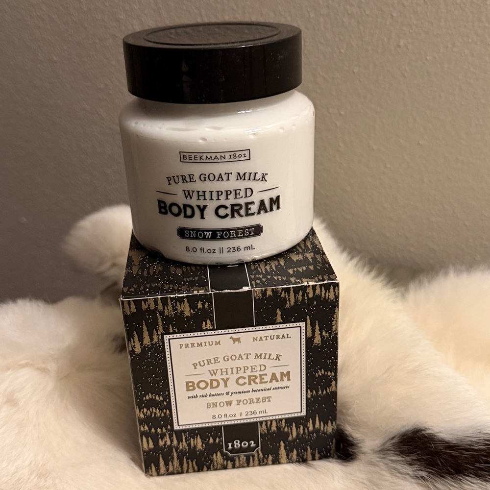 SEALED.  Beekman 1802 Snow Forest Pure Goat Milk Whipped Body Cream